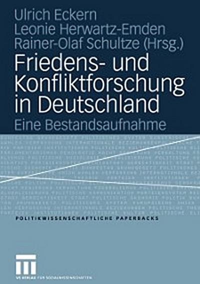 Friedens- und Konfliktforschung in Deutschland