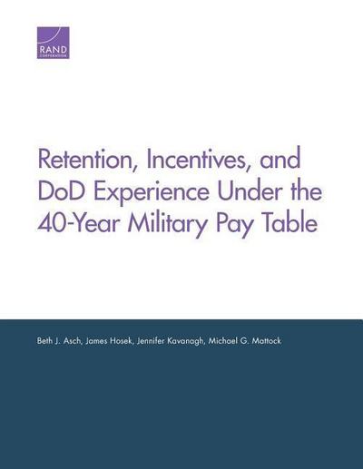 Retention, Incentives, and Dod Experience Under the 40-Year Military Pay Table