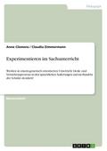 Experimentieren im Sachunterricht