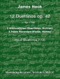 12 Duettinos op.42 Band 2 (Nr.7-12)für 2 Altblockflöten (Flöten, Violinen)