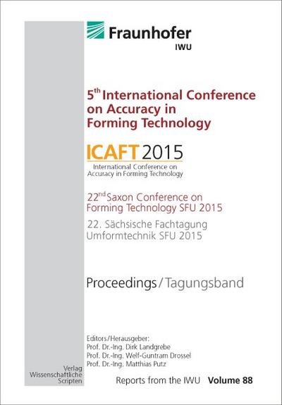 5th International Conference on Accuracy in Forming Technology