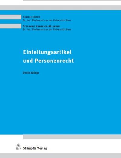 Einleitungsartikel und Personenrecht