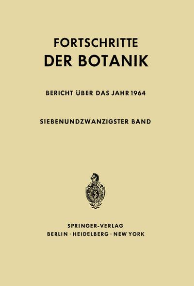 Fortschritte der Botanik