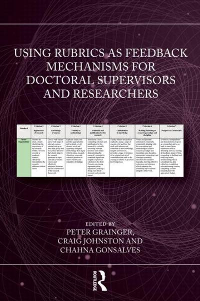Using Rubrics as Feedback Mechanisms for Doctoral Supervisors and Researchers