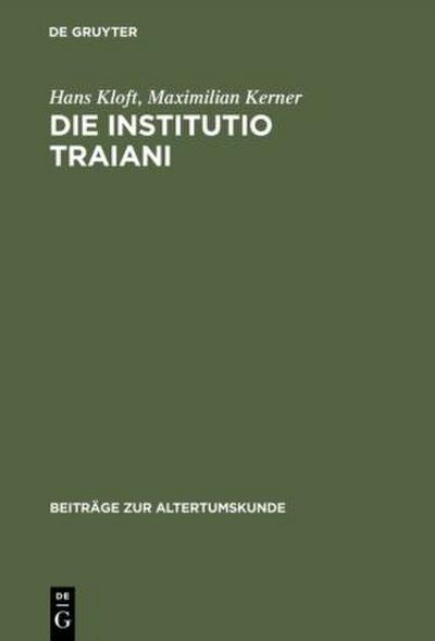 Die Institutio Traiani