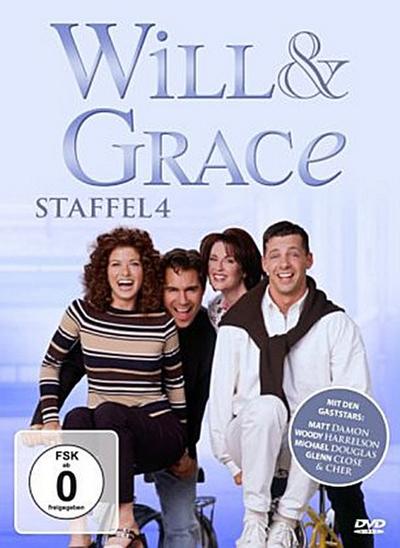 Will & Grace. Staffel.4, 4 DVDs