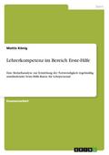 Lehrerkompetenz im Bereich Erste-Hilfe