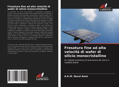 Fresatura fine ad alta velocità di wafer di silicio monocristallino