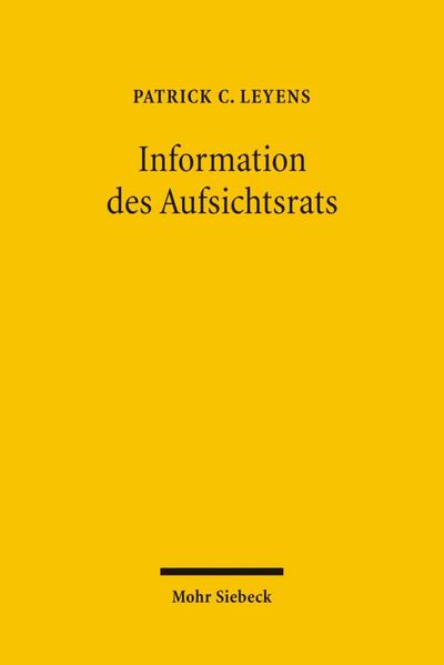 Information des Aufsichtsrats