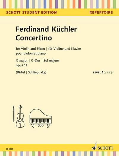 Concertino G-Dur op.11für Violine und Klavier