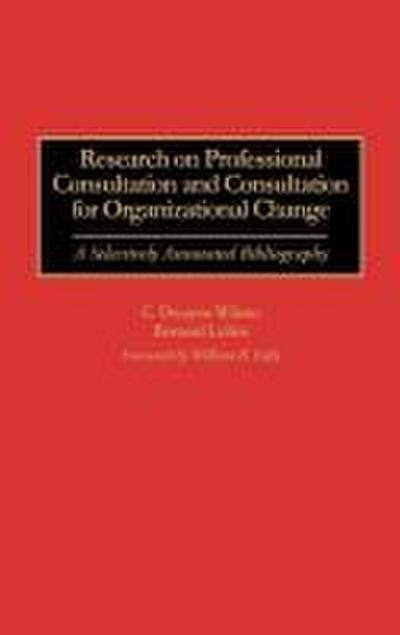 Research on Professional Consultation and Consultation for Organizational Change