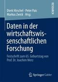 Daten in der wirtschaftswissenschaftlichen Forschung