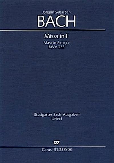 Missa in F (Klavierauszug)