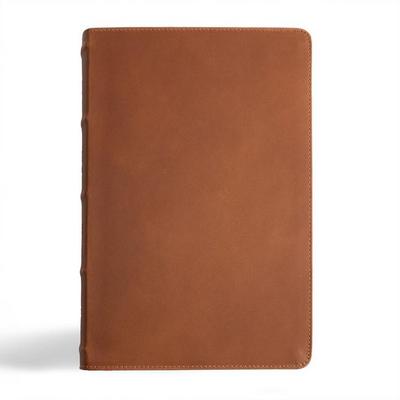 CSB Men’s Daily Bible, Brown Genuine Leather