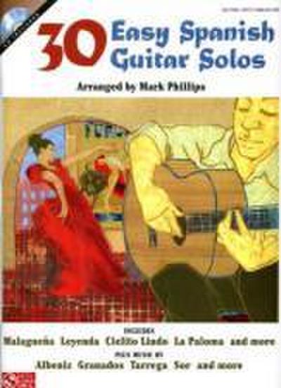 30 Easy Spanish Guitar Solos Book/Online Audio