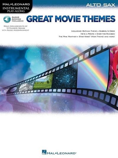 Great Movie Themes - Instrumental Play-Along Alto Sax (Book/Online Audio)