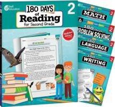 180 Days(tm) Reading, Math, Language, Writing, & Problem Solving for Grade 2: 5-Book Set