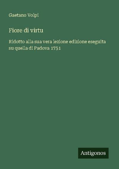 Fiore di virtu