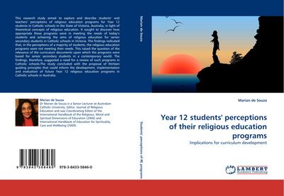 Year 12 students’’ perceptions of their religious education programs