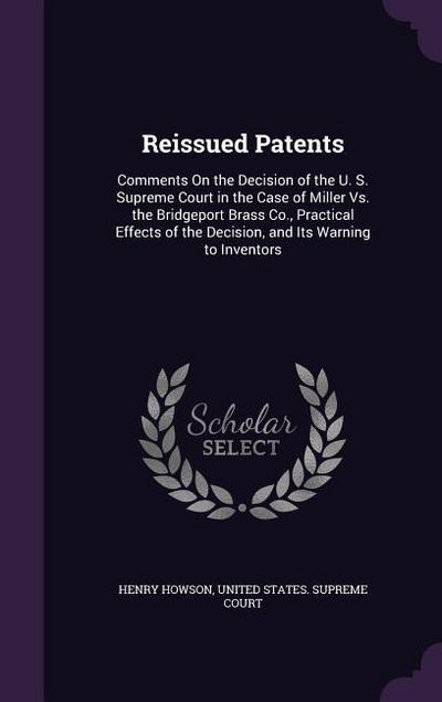 Reissued Patents