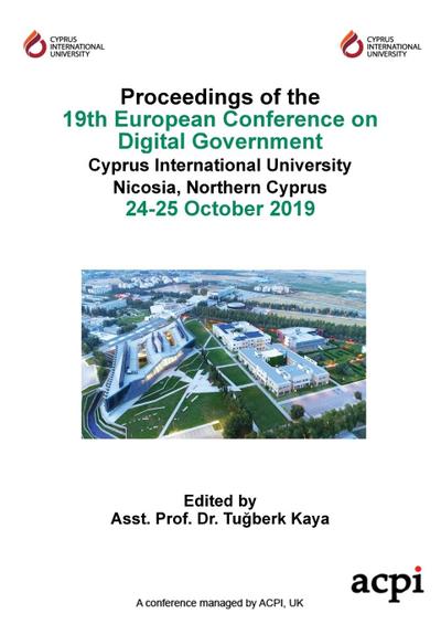 ECDG19 - Proceedings of the 19th European Conference on Digital Government