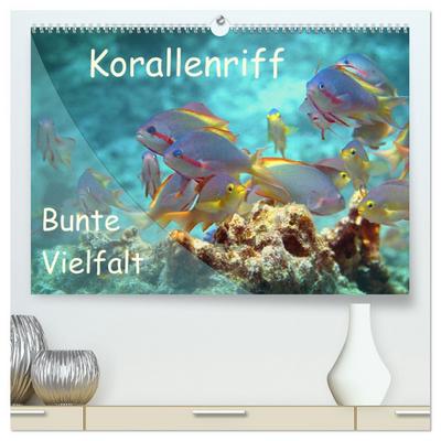 Bunte Vielfalt im Korallenriff (hochwertiger Premium Wandkalender 2026 DIN A2 quer), Kunstdruck in Hochglanz