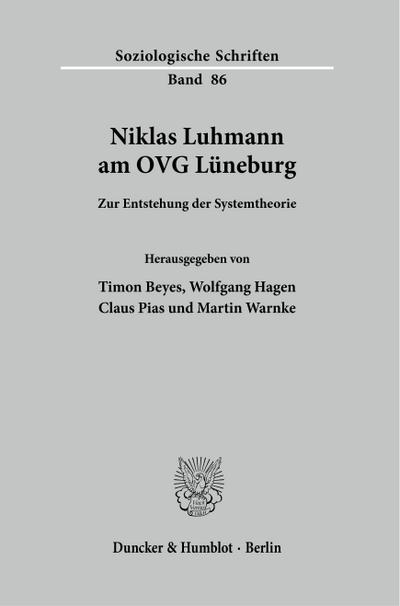 Niklas Luhmann am OVG Lüneburg.