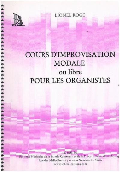 Cours d’improvisation modale ou libre pour les organistespour organe