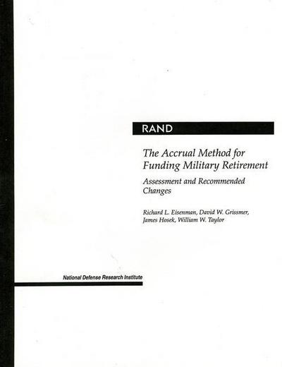 The Accrual Method for Funding Military Retirement