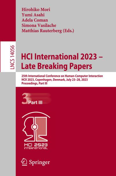 HCI International 2023 - Late Breaking Papers