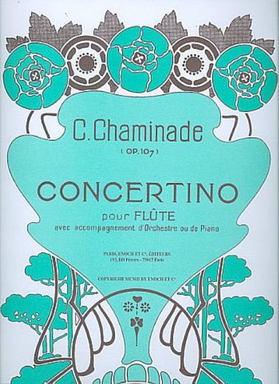 Concertino op.107 pour flûte et orchestrepour flûte et piano