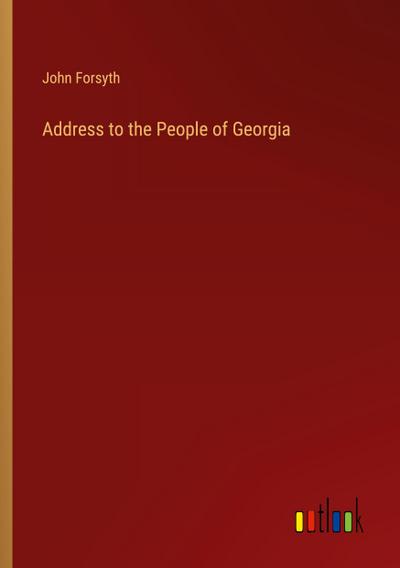 Address to the People of Georgia
