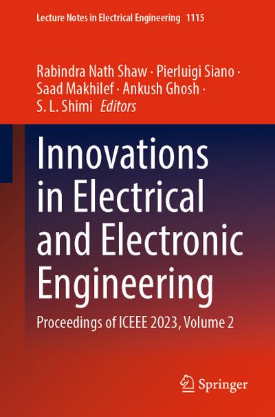 Innovations in Electrical and Electronic Engineering