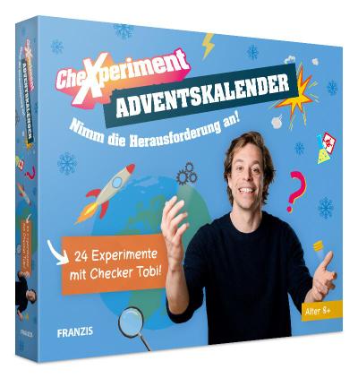 FRANZIS 67220 - CheXperiment Adventskalender: Nimm die Herausforderung an! 24 Experimente für den Advent mit Checker Tobi!