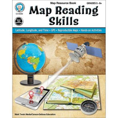 Map Reading Skills Workbook, Grades 5 - 12