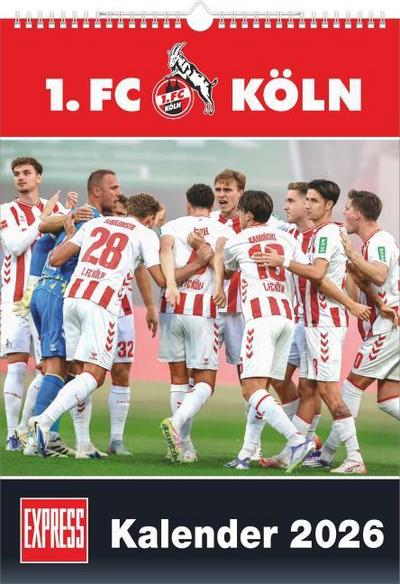 1. FC Köln 2026 - Fußball-Kalender - Express-Fankalender - Wandkalender 29,7 x 42 cm