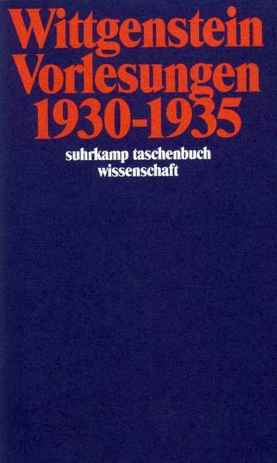 Vorlesungen 1930-1935