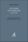 Festschrift 100 Jahre Notarkasse A.d.ö.R.