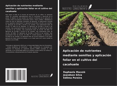 Aplicación de nutrientes mediante semillas y aplicación foliar en el cultivo del cacahuete