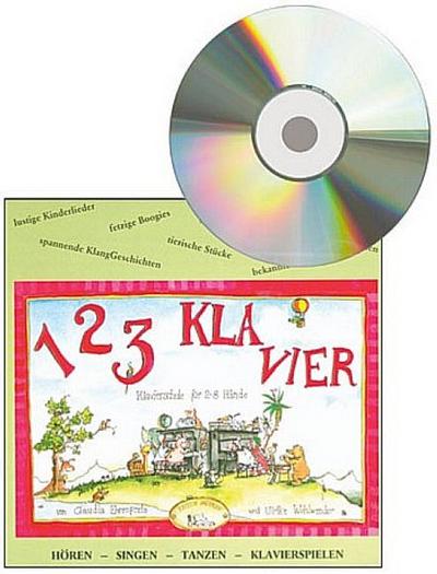 1 2 3 Klavier CD zur Klavierschulefür 2-8 Hände (Bände 1 und 2)
