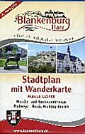 Blankenburg - Harz: Stadtplan mit Wanderkarte