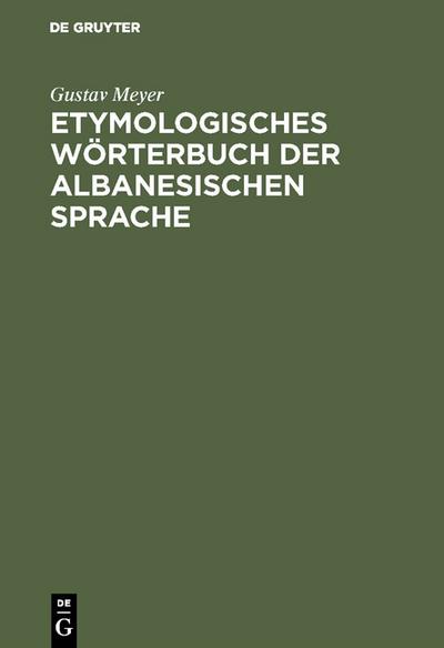 Etymologisches Wörterbuch der albanesischen Sprache