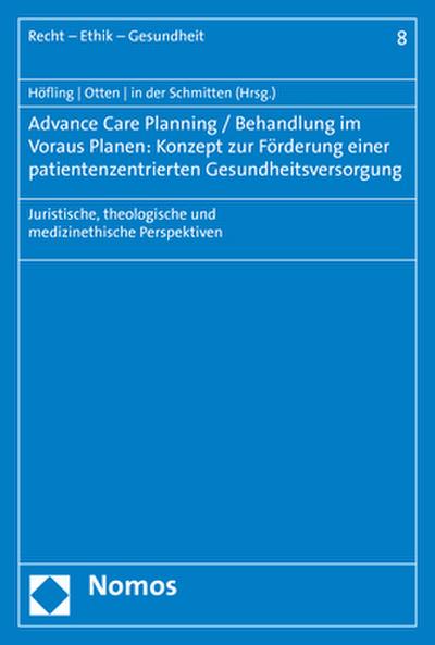 Advance Care Planning / Behandlung im Voraus Planen: Konzept zur Förderung einer patientenzentrierten Gesundheitsversorgung