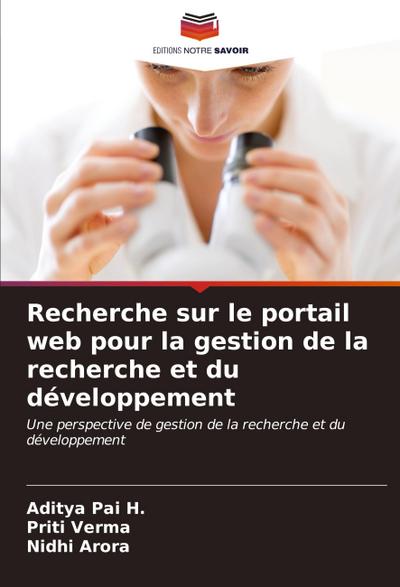 Recherche sur le portail web pour la gestion de la recherche et du développement