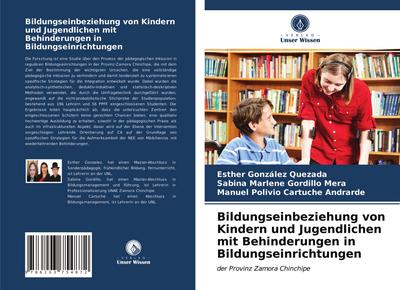 Bildungseinbeziehung von Kindern und Jugendlichen mit Behinderungen in Bildungseinrichtungen