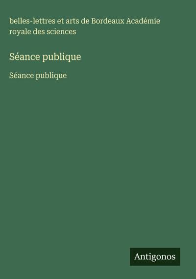 Séance publique