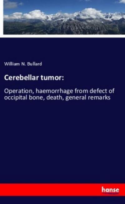 Cerebellar tumor: