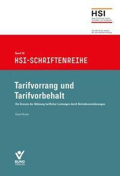 Tarifvorrang und Tarifvorbehalt