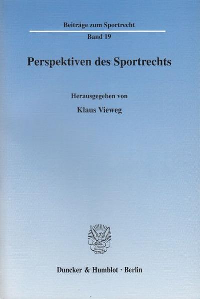 Perspektiven des Sportrechts