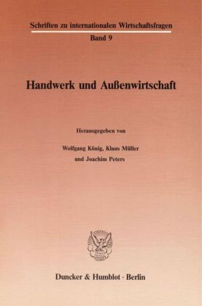 Handwerk und Außenwirtschaft.